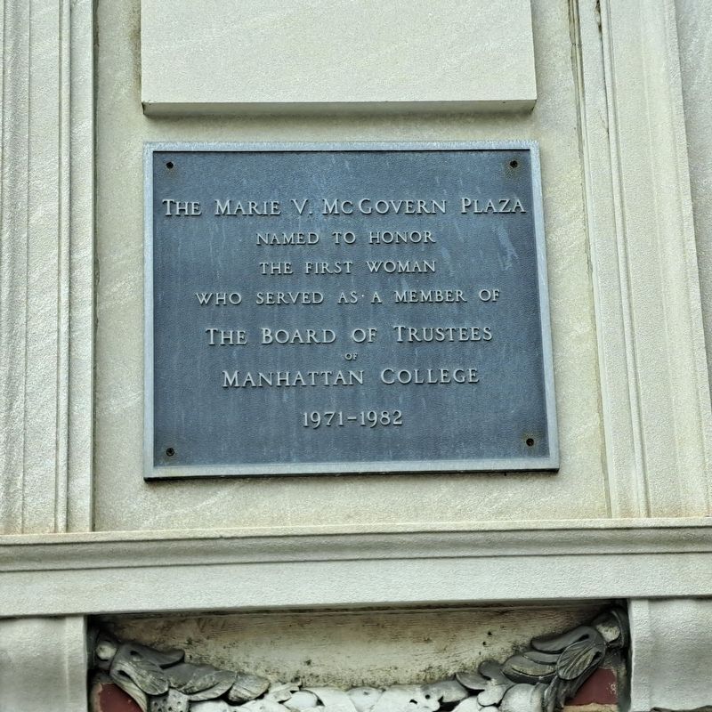 Marie V. McGoven Plaza Marker image. Click for full size.