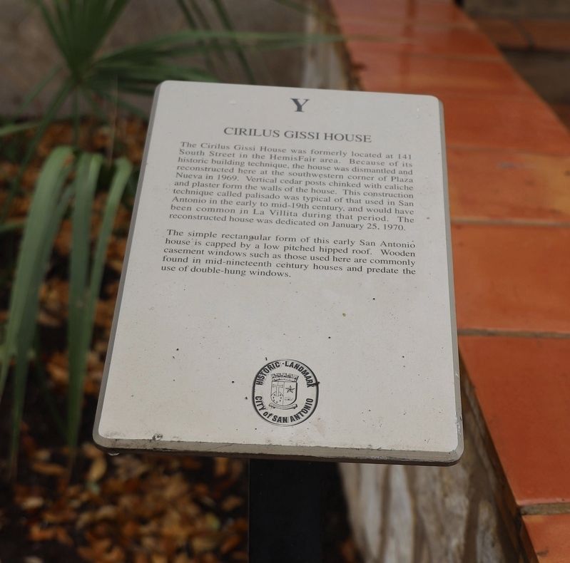 Cirilus Gissi House Marker. Click for full size. Cirilus Gissi House Marker image. Click for full size.