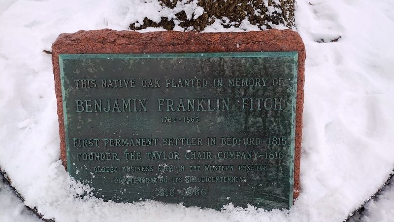 Benjamin Franklin Fitch Marker image. Click for full size.