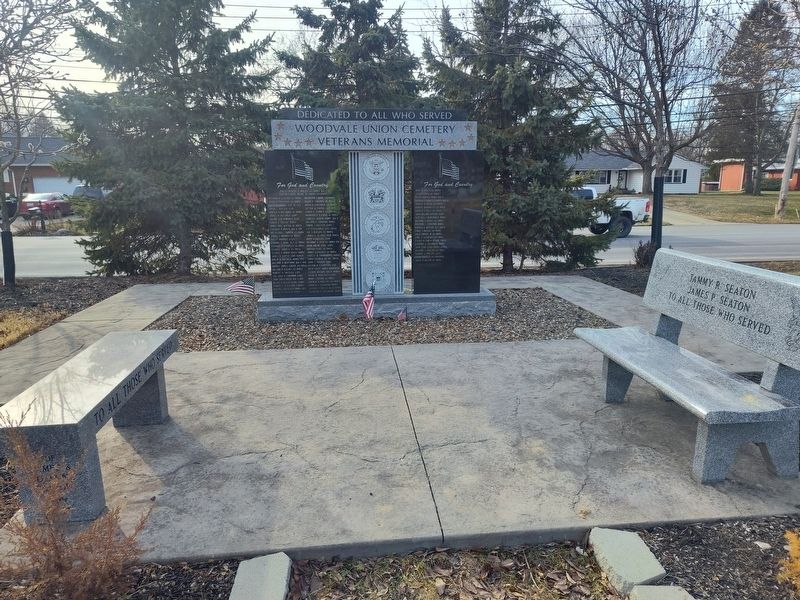 Woodvale Union Cemetery Veterans Memorial Marker image. Click for full size.