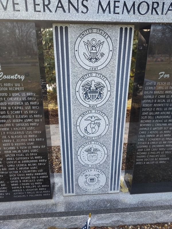 Woodvale Union Cemetery Veterans Memorial image. Click for full size.