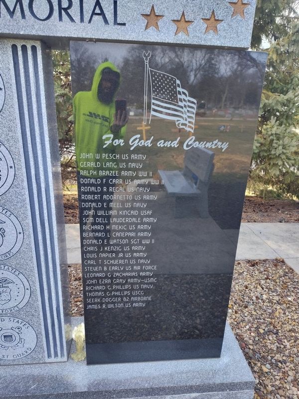 Woodvale Union Cemetery Veterans Memorial image. Click for full size.