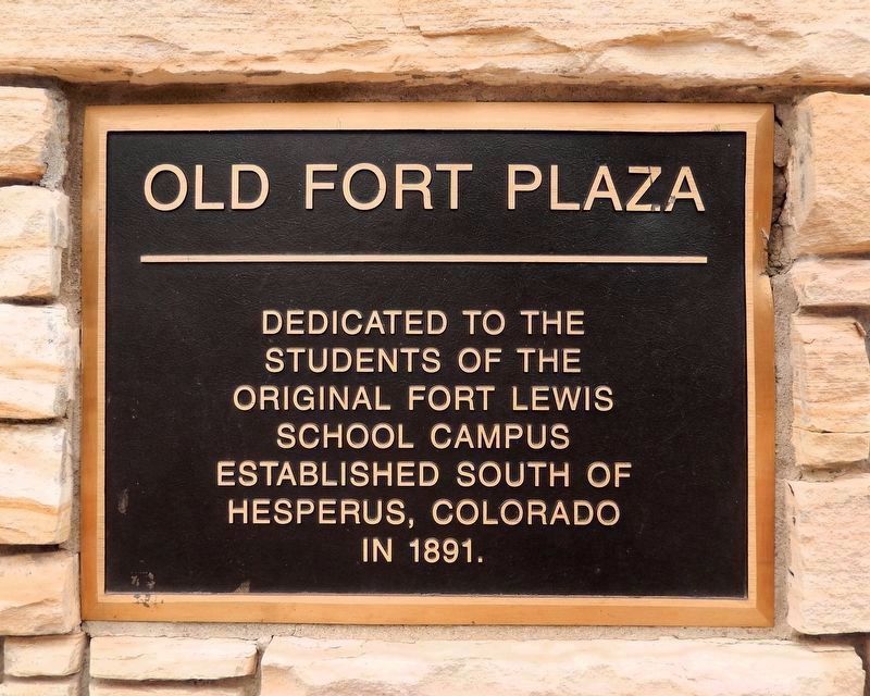 Old Fort Plaza Marker. Click for full size. Old Fort Plaza Marker image. Click for full size.