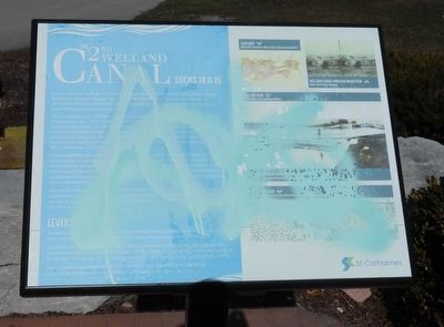 The 2nd Welland Canal Locks 14 and 15 - Marker. Click for full size. The 2nd Welland Canal Locks 14 and 15 - Marker image. Click for full size.