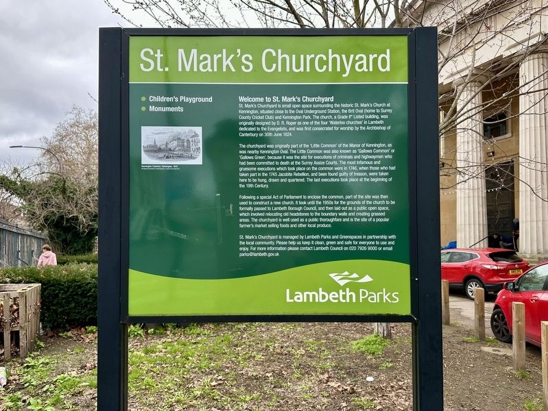 St. Mark�s Churchyard Marker image. Click for full size.