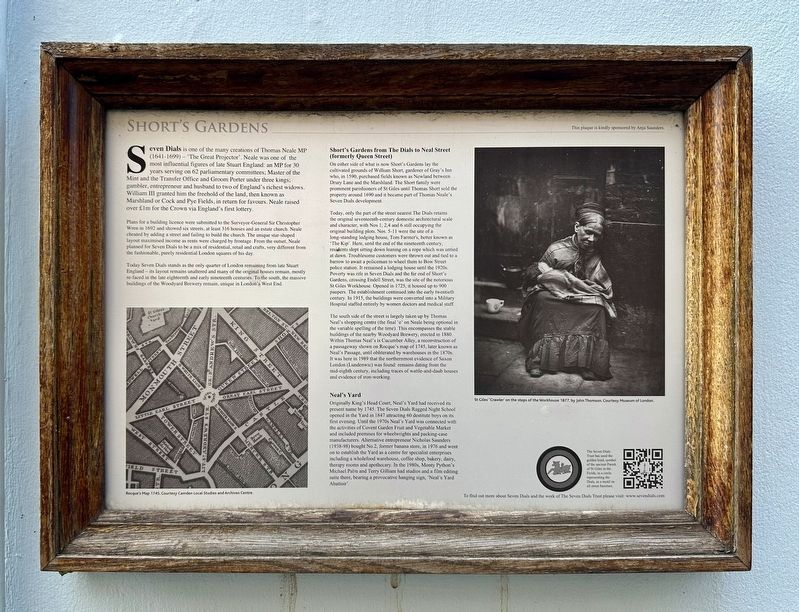 Short’s Gardens Marker. Click for full size. Short’s Gardens Marker image. Click for full size.