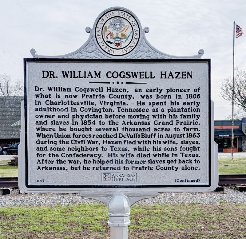 Dr. William Cogswell Hazen Marker. Click for full size. Dr. William Cogswell Hazen Marker image. Click for full size.
