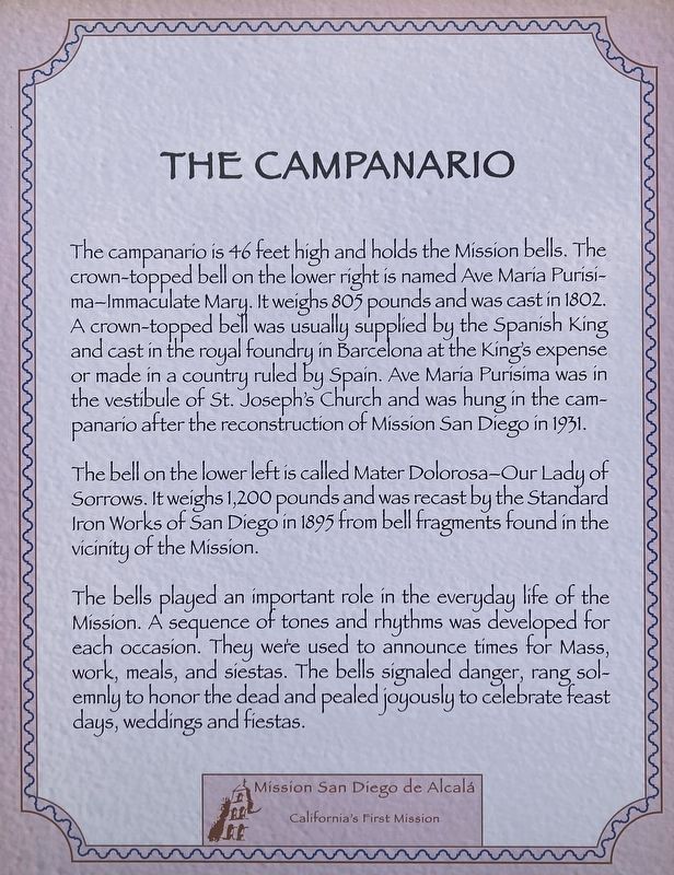 Campanario Marker. Click for full size. Campanario Marker image. Click for full size.