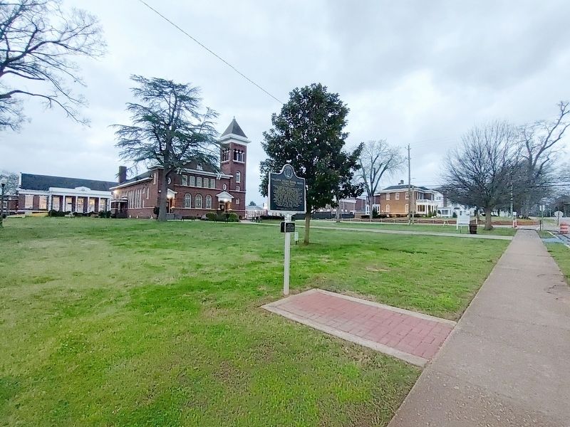 Talladega College Historic District Marker. Click for full size. Talladega College Historic District Marker image. Click for full size.