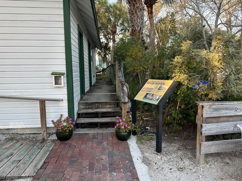 A Second and Third Life for Belle Haven Marker - wide view image. Click for full size.