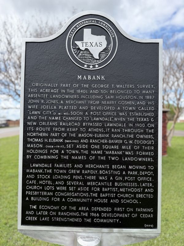 Mabank Marker image. Click for full size.