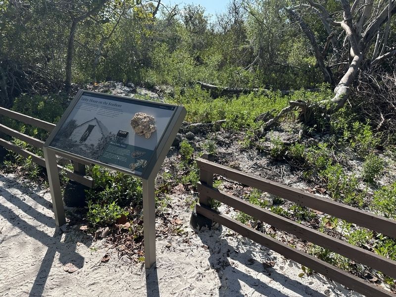Tabby House on the Seashore Marker - wide view. Click for full size. Tabby House on the Seashore Marker - wide view image. Click for full size.