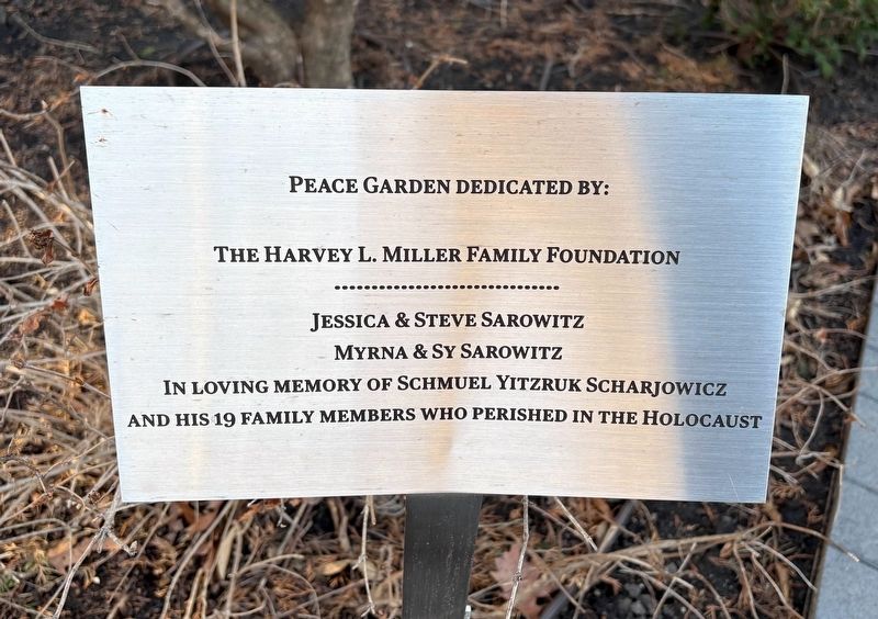 Peace Garden Marker. Click for full size. Peace Garden Marker image. Click for full size.