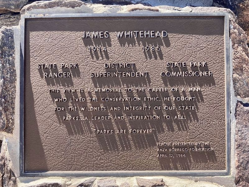 James Whitehead tribute plaque image. Click for full size.