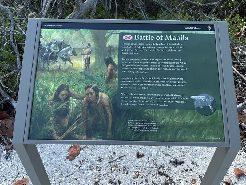 Battle of Mabila Marker. Click for full size. Battle of Mabila Marker image. Click for full size.