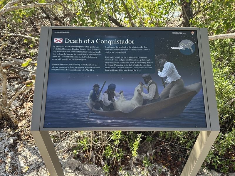 Death of a Conquistador Marker. Click for full size. Death of a Conquistador Marker image. Click for full size.