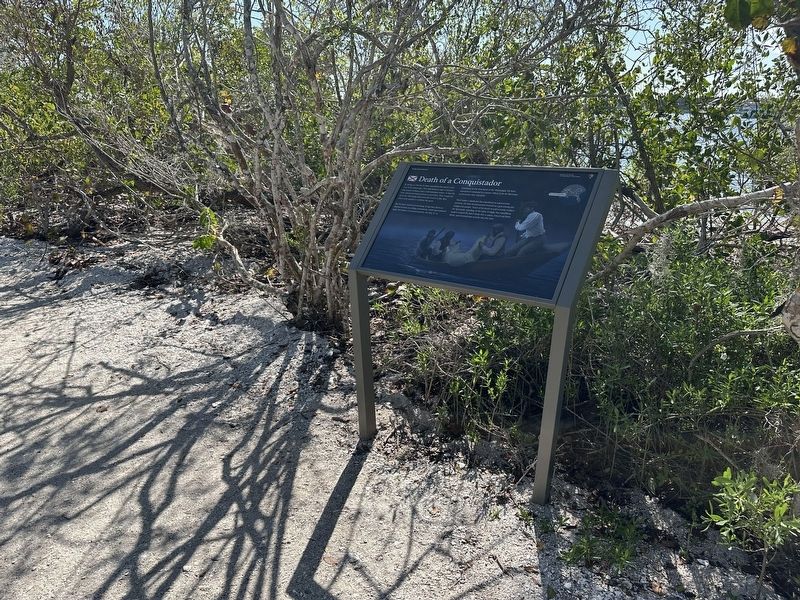Death of a Conquistador Marker - wide view. Click for full size. Death of a Conquistador Marker - wide view image. Click for full size.