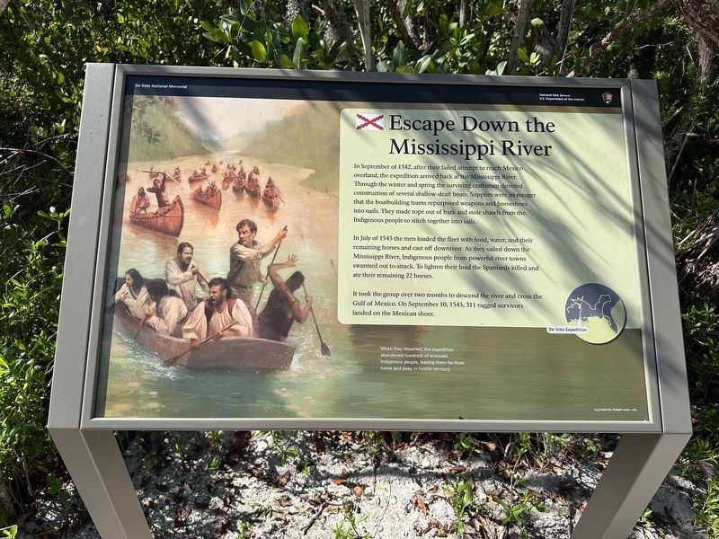 Escape Down the Mississippi River Marker. Click for full size. Escape Down the Mississippi River Marker image. Click for full size.