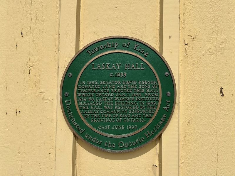 Laskay Hall Marker. Click for full size. Laskay Hall Marker image. Click for full size.