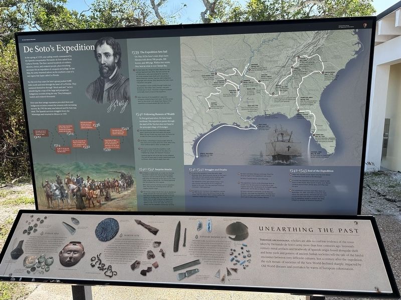 De Soto's Expedition Marker. Click for full size. De Soto's Expedition Marker image. Click for full size.