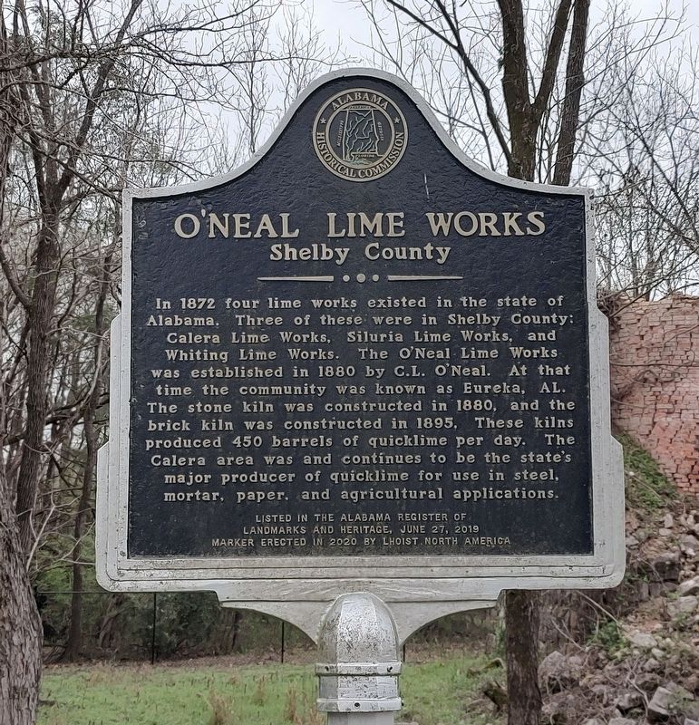 O'Neal Lime Works Marker. Click for full size. O'Neal Lime Works Marker image. Click for full size.