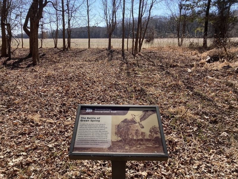 The Battle of Green Spring Marker. Click for full size. The Battle of Green Spring Marker image. Click for full size.