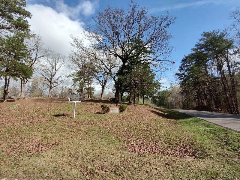 Salem School Marker & Cemetery image. Click for full size.