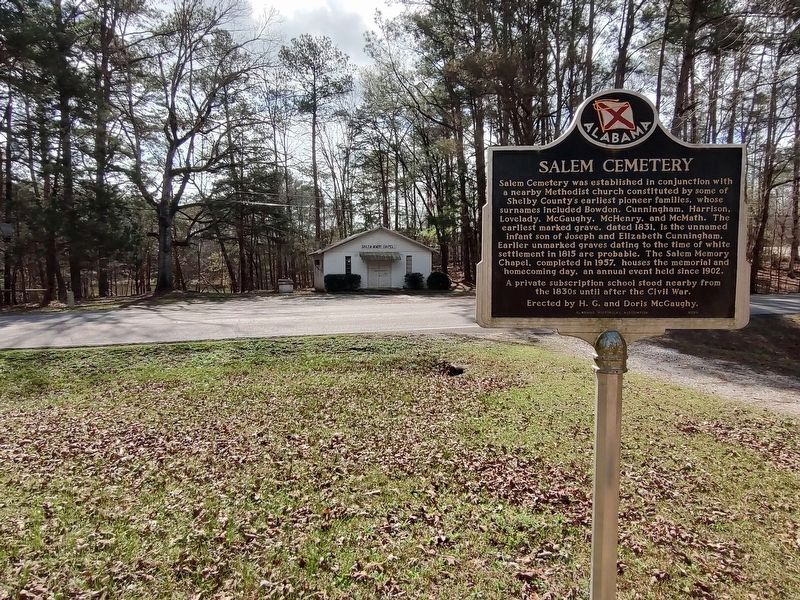 Salem Cemetery Marker image. Click for full size.