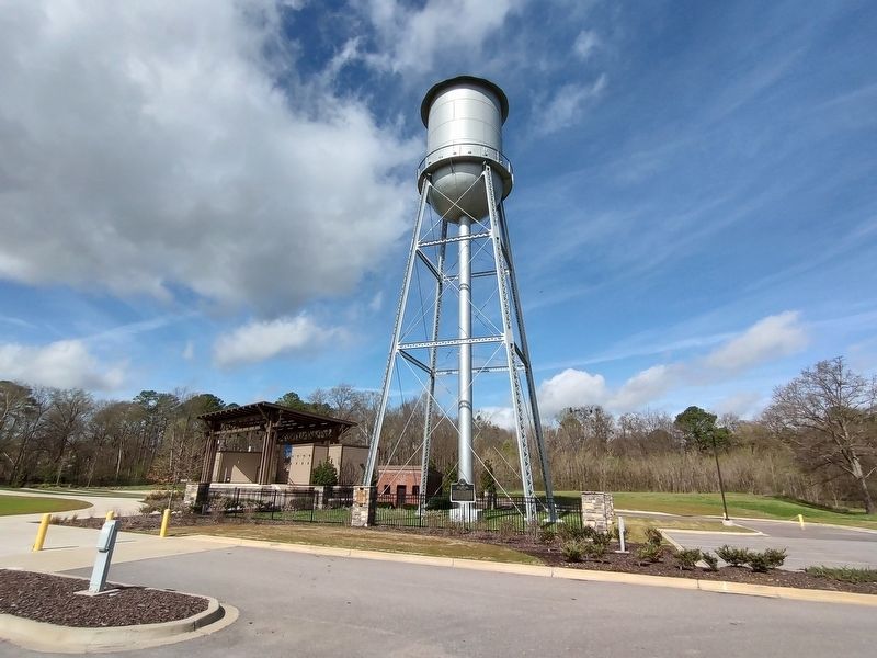 Buck Creek Jail and Water Tower Marker image. Click for full size.