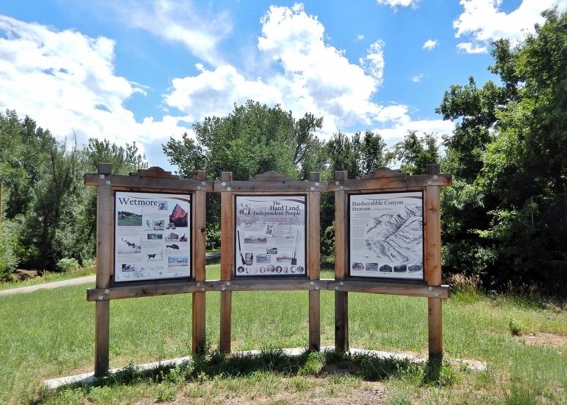 Hardscrabble Canyon Stratum Marker. Click for full size. Hardscrabble Canyon Stratum Marker image. Click for full size.