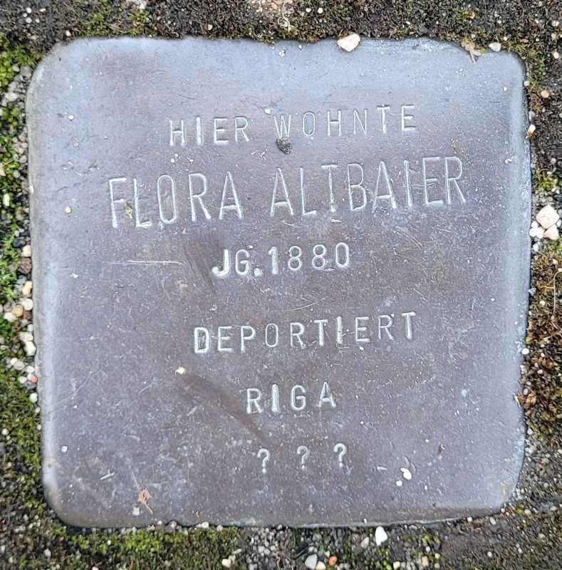 Flora Altbater Marker. Click for full size. Flora Altbater Marker image. Click for full size.