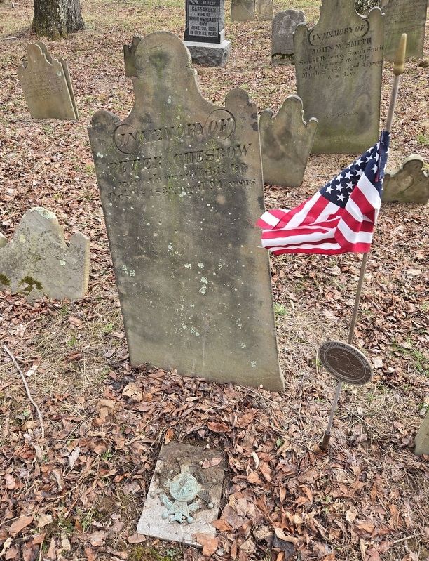 Grave of Revolutionary War Soldier Peter Chesrow image. Click for full size.