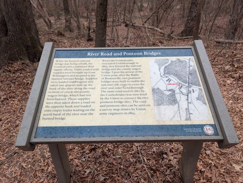 River Road and Pontoon Bridges Marker. Click for full size. River Road and Pontoon Bridges Marker image. Click for full size.