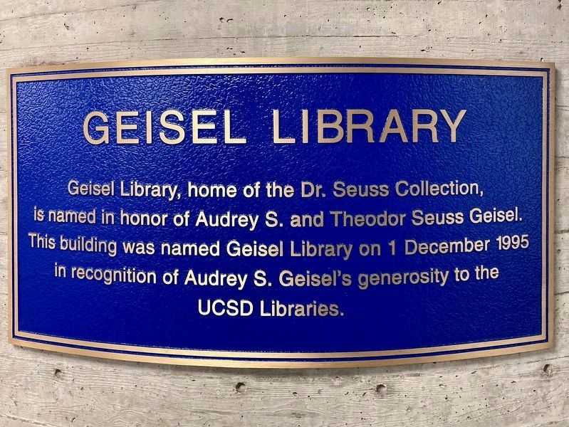 Geisel Library image. Click for full size.