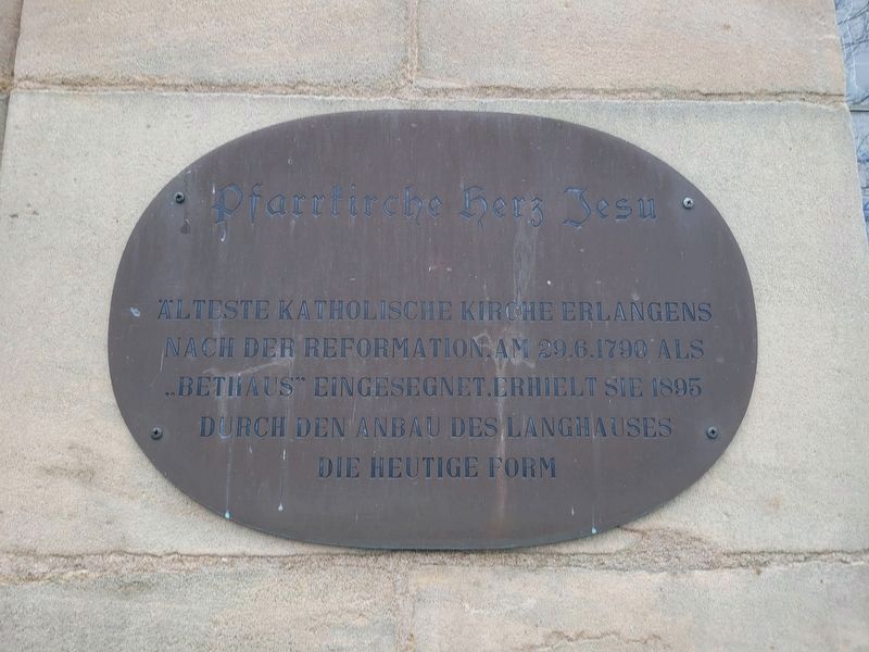 Pfarrkirche Herz Jesu / Parish Church of the Sacred Heart of Jesus Marker image. Click for full size.