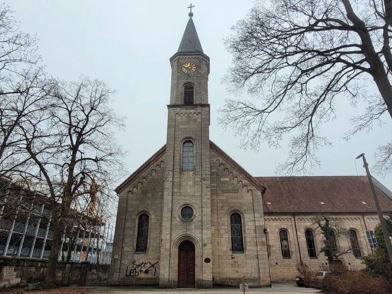 Pfarrkirche Herz Jesu / Parish Church of the Sacred Heart of Jesus Marker image. Click for full size.
