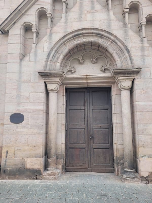 Pfarrkirche Herz Jesu / Parish Church of the Sacred Heart of Jesus Marker. Click for full size. Pfarrkirche Herz Jesu / Parish Church of the Sacred Heart of Jesus Marker image. Click for full size.