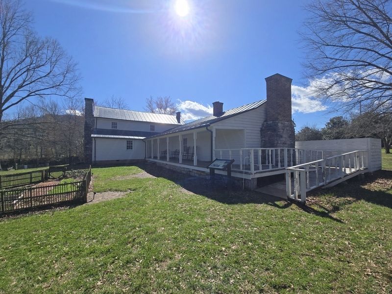 The Restorated Ell portion of the Tipton-Haynes House and Marker. Click for full size. The Restorated Ell portion of the Tipton-Haynes House and Marker image. Click for full size.