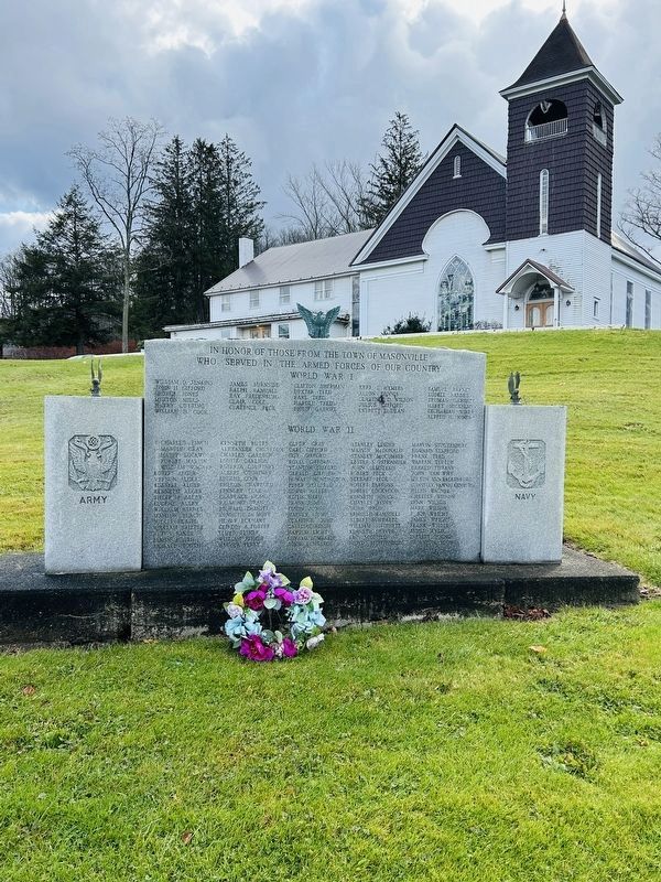 Masonville WW I & WW II Memorial image. Click for full size.