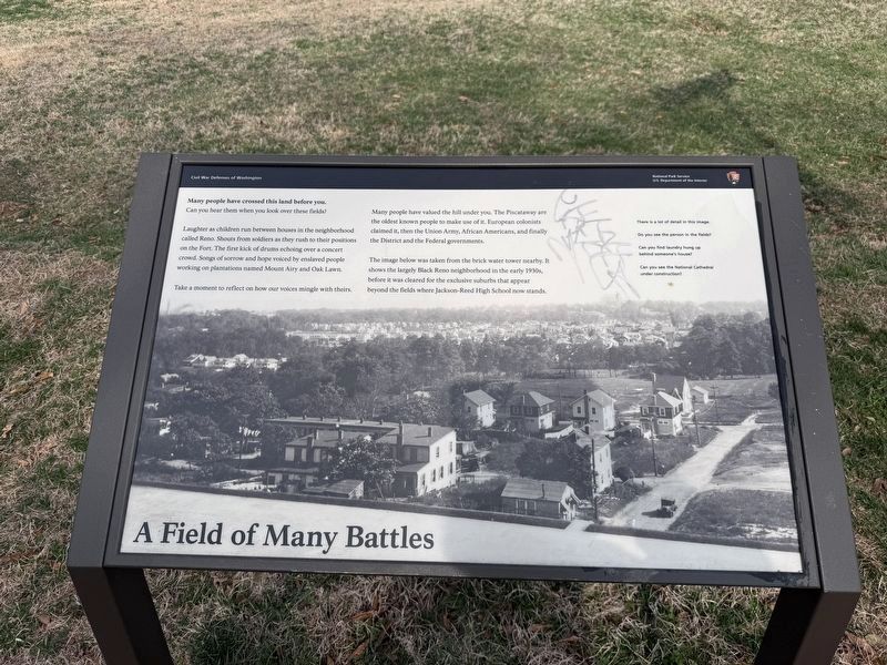 A Field of Many Battles Marker image. Click for full size.