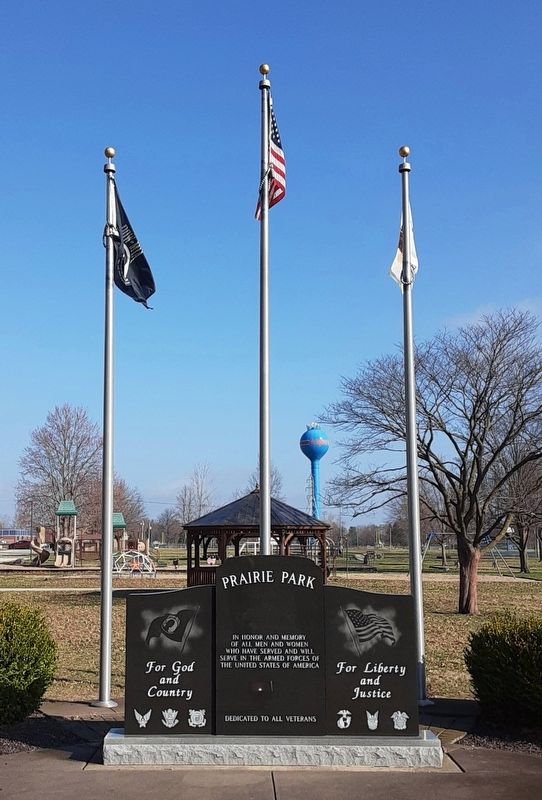 Prairie Park Veterans Memorial. Click for full size. Prairie Park Veterans Memorial image. Click for full size.