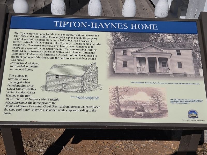 Tipton-Haynes Home Marker. Click for full size. Tipton-Haynes Home Marker image. Click for full size.