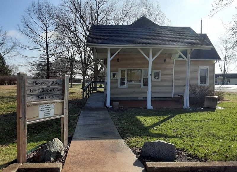 Grain Elevator Office and Marker. Click for full size. Grain Elevator Office and Marker image. Click for full size.