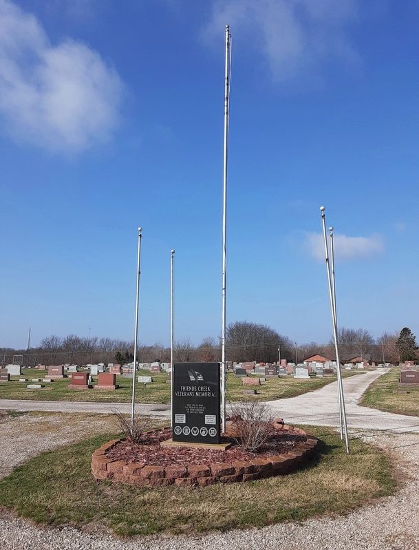 Friends Creek Veterans Memorial. Click for full size. Friends Creek Veterans Memorial image. Click for full size.