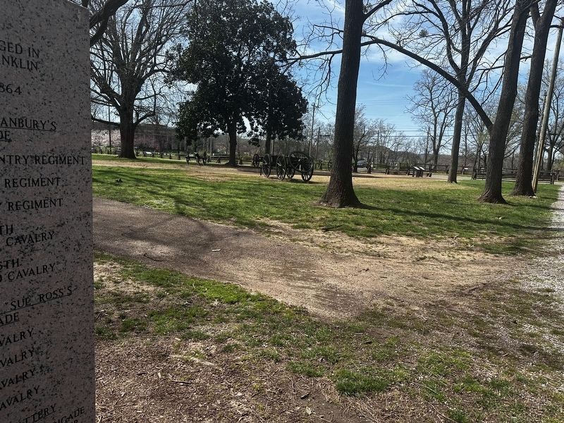 View of Franklin battlefield looking South from the Texas Monument image. Click for full size.