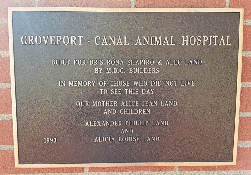 Groveport - Canal Animal Hospital Marker image. Click for full size.
