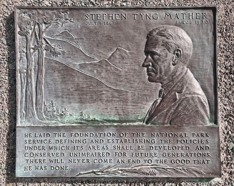 Stephen Tyng Mather image. Click for full size.