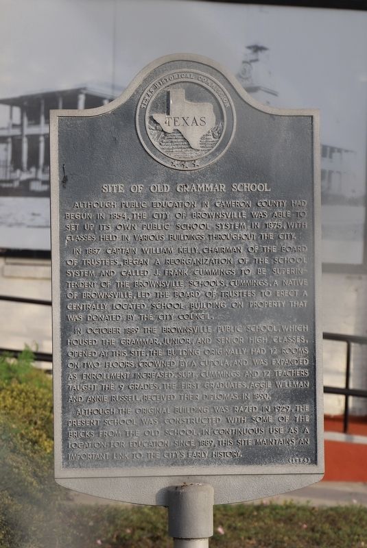 Site of Old Grammar School Marker. Click for full size. Site of Old Grammar School Marker image. Click for full size.