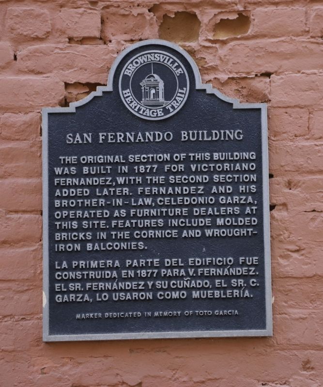 San Fernando Building Marker image. Click for full size.