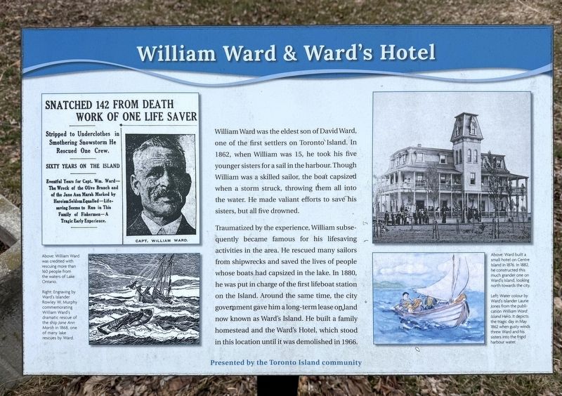 William Ward & Ward's Hotel Marker. Click for full size. William Ward & Ward's Hotel Marker image. Click for full size.